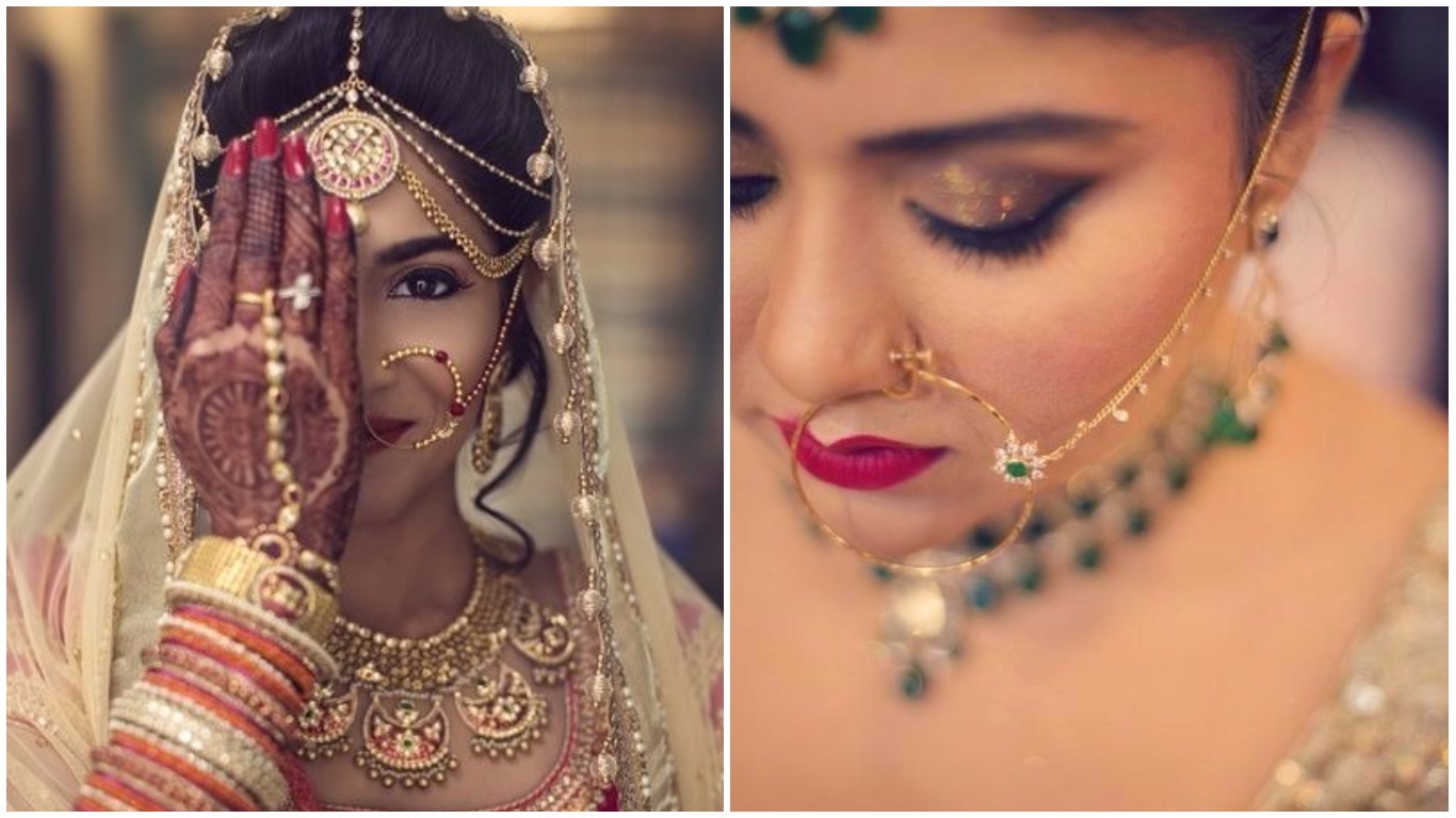 Pakistani Bride With Custom Kandan Jewelry, Tikka, Jooma Nose Ring and  Bangles